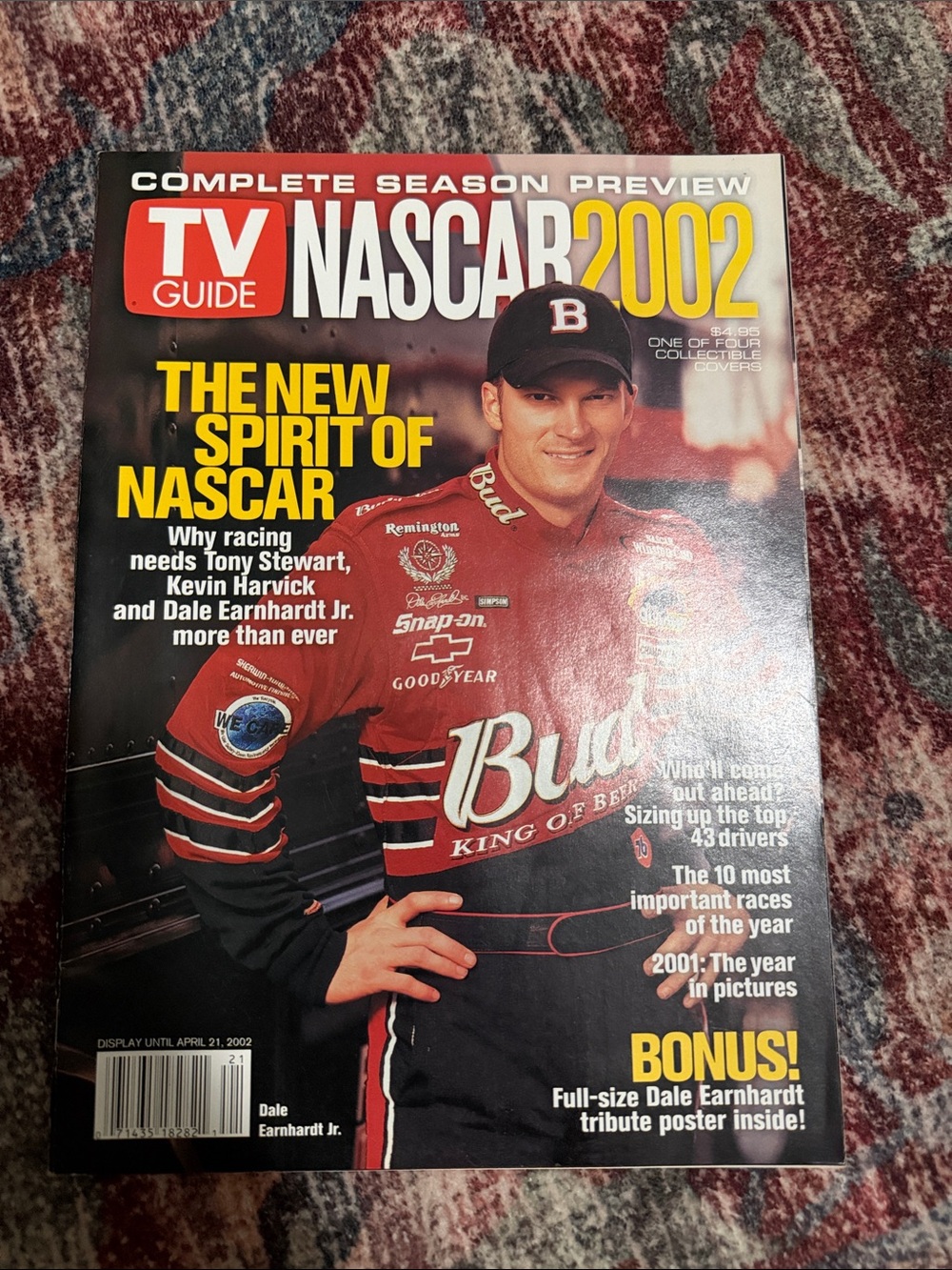 TV Guide NASCAR 2002 Magazine - Dale Earnhardt Jr